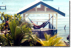 palapa over the lagoon