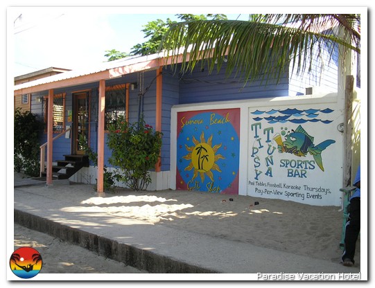 Tipsy Tuna Sports Bar in Placencia, Belize by Alan Stamm