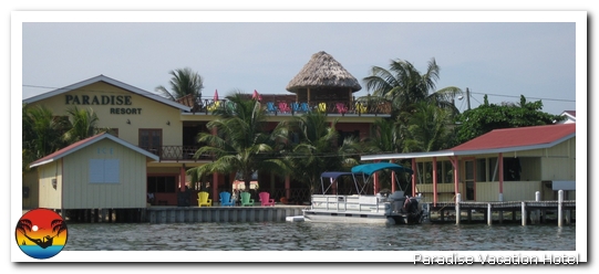 Hotel view from the water by Andrea and Kenny