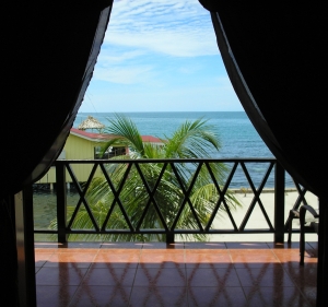 Waterfront room patio view