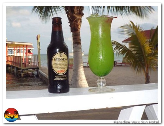 Drinks on rail by Alan Stamm