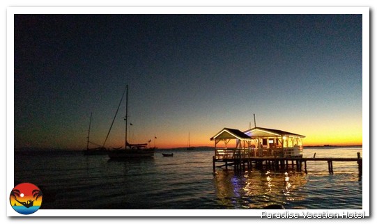 Dock at sunset by Alan Stamm